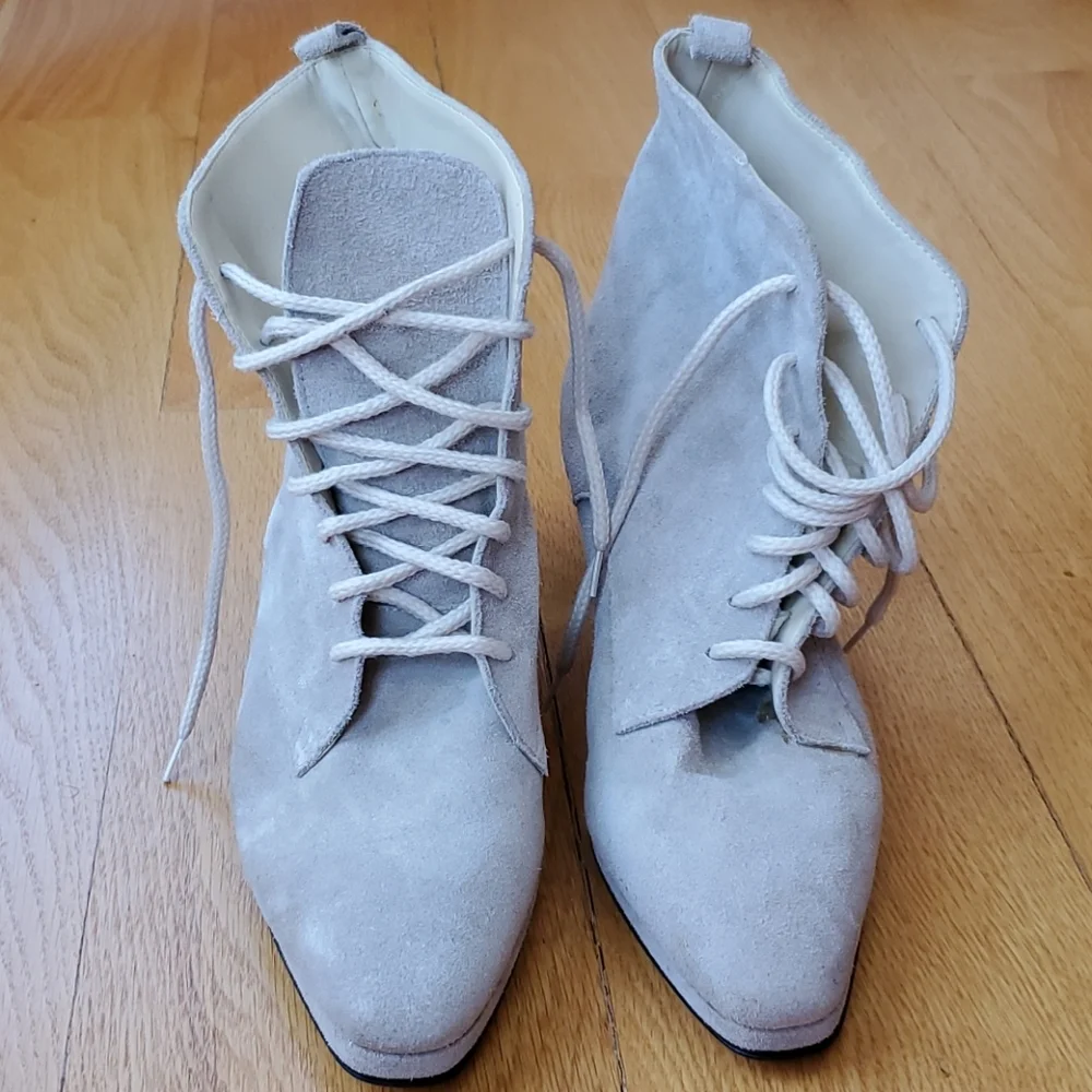 Suede Heeled Booties